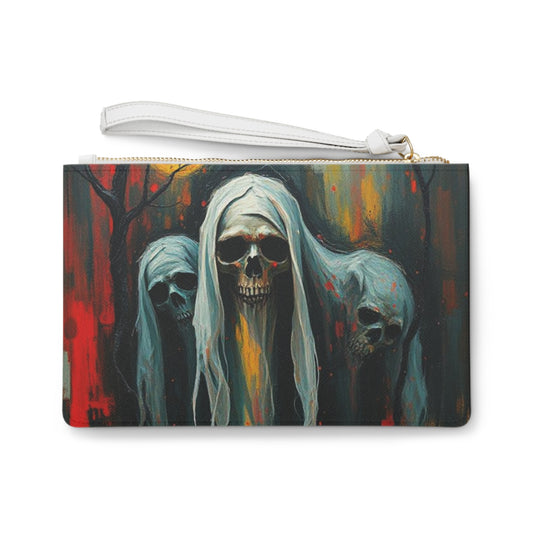 Gothic Skull Clutch Bag - Edgy Horror-Inspired Fashion Accessory
