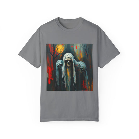 Death Skull & Ghosts Graphic T-Shirt - Imperatrixies Design Unisex