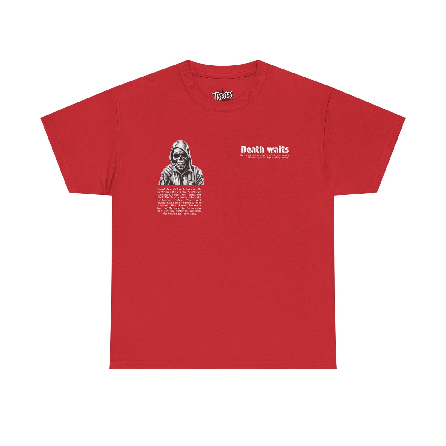 Alternative Goth Skull Tee, Unisex T-Shirt Streetwear 100% Cotton