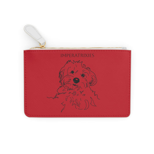 Cute Dog Mini Clutch Bag with Hearts