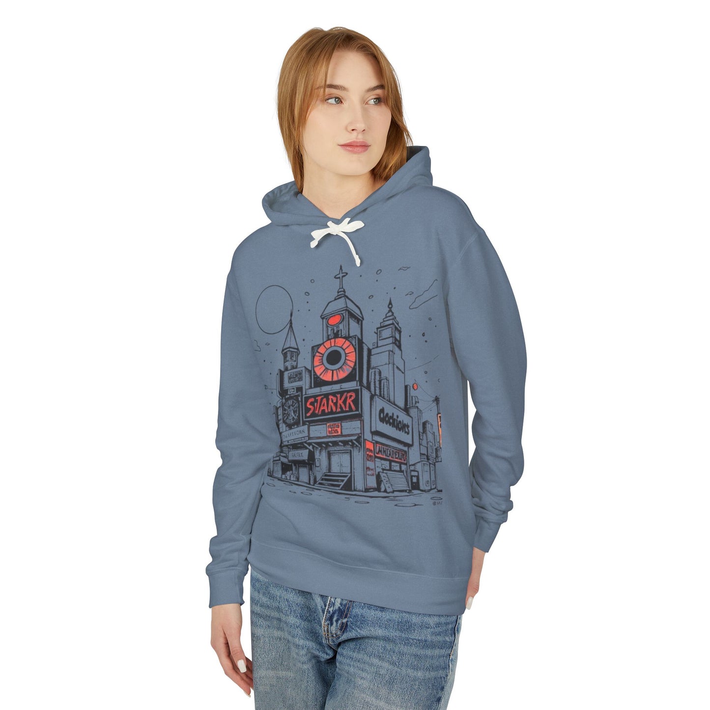 Urban Art Unisex Lightweight Hooded Sweatshirt - 'Trixies'
