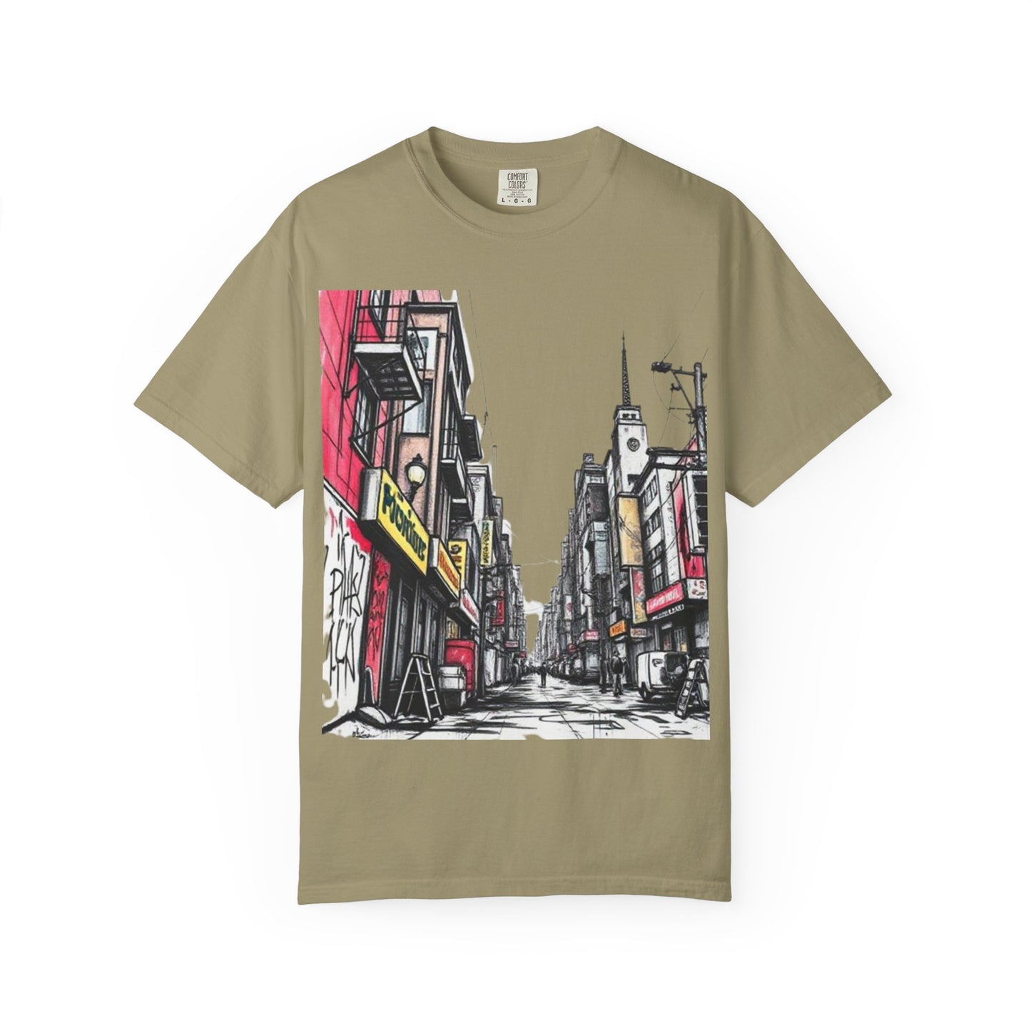 Urban Street Art Unisex Garment-Dyed T-Shirt - Perfect for Art Lovers & Casual Wear
