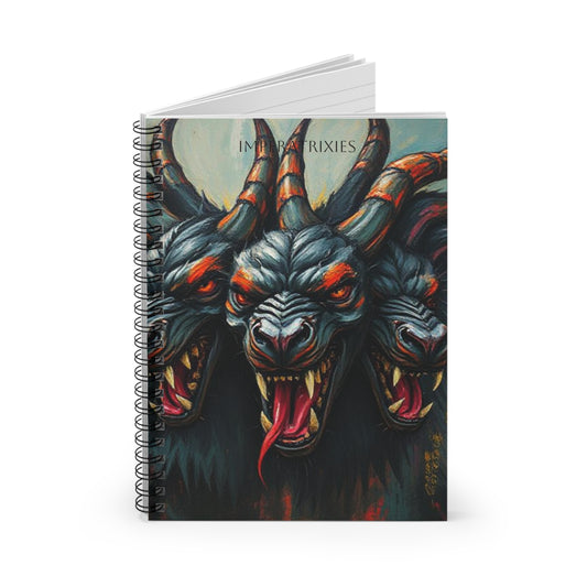 Cerberus Hell's Dog Mythical Spiral Notebook - Ruled Line for Creative Minds