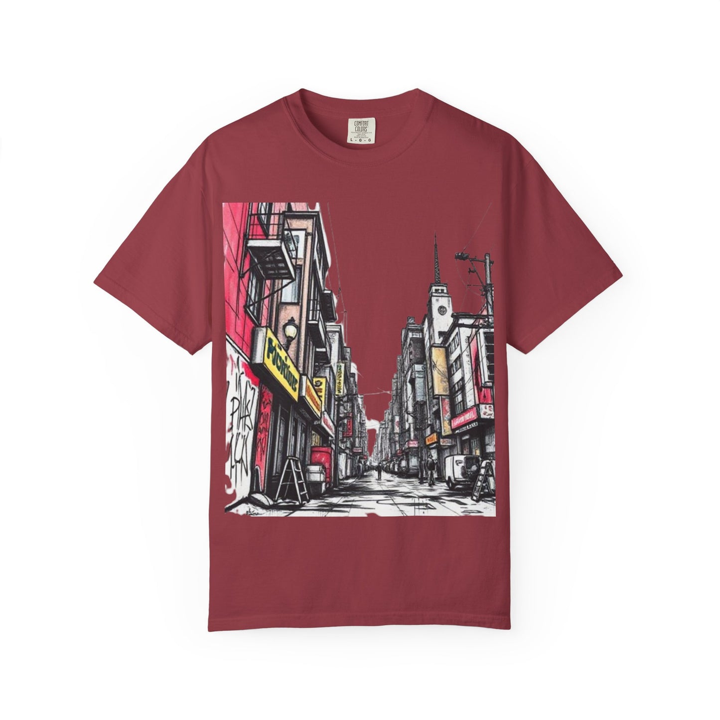 Urban Street Art Unisex Garment-Dyed T-Shirt - Perfect for Art Lovers & Casual Wear