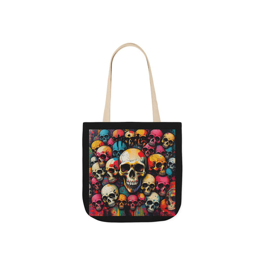 Skull Canvas Tote Bag - 100% Cotton - imperatrixies
