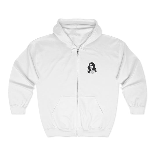 Singer Y2k Lana Ultraviolence Chic Graphic Zip-Up Hoodie for Stylish Comfort