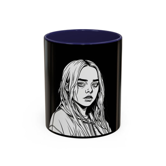 Eilish Girl Emo Goth Accent Coffee Mug (11, 15oz)