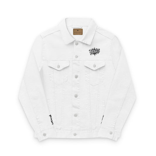 Grayish Custom Embroidered Unisex Denim Jacket - Trixies
