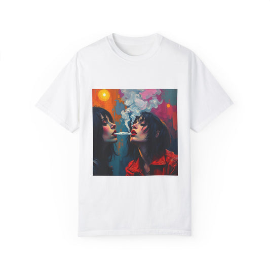 Smoking Women Goth Edgy Graphic T-Shirt - Imperatrixies Design Bold y2k gen z