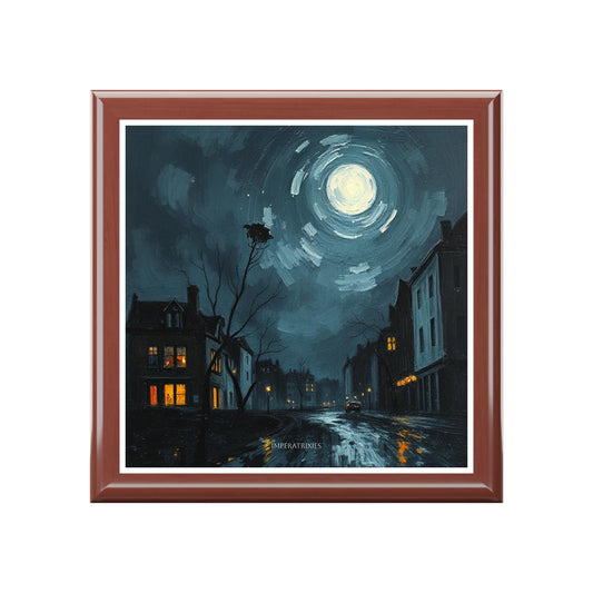 Mystical Night Jewelry Box - Elegant Storage for Accessories