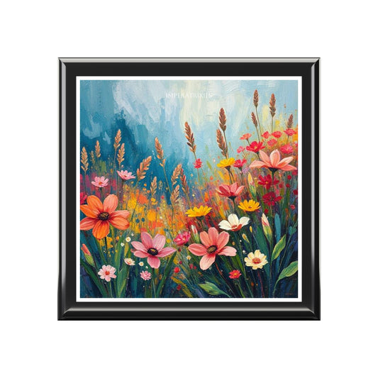 Floral Art Jewelry Box – Vibrant Storage for Precious Treasures