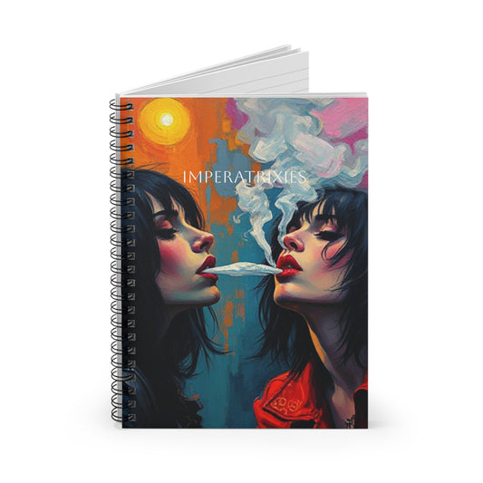 Smoking Woman Gen-z Artistic Spiral Notebook - Imperatrix Design