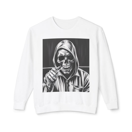Skeleton Crewneck Sweatshirt Alternative Streetwear Goth - Unisex 100% Cotton - Trixies