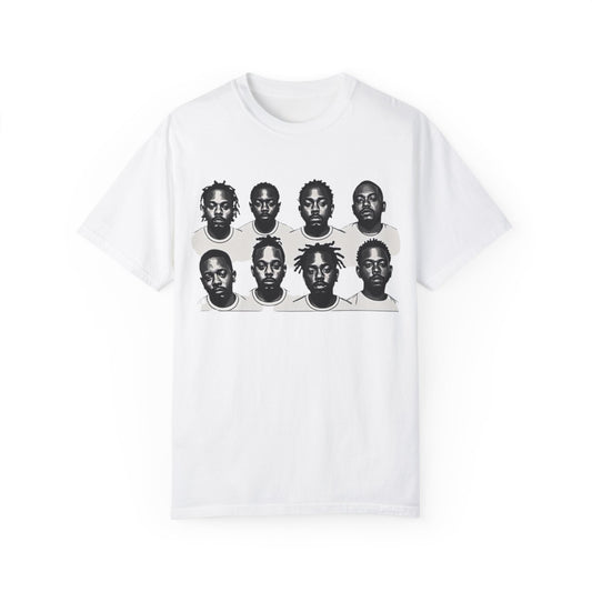 HipHop Streetwear Rap Shirt Unisex Tee - Unique Garment-Dyed T-shirt with Graphic Design