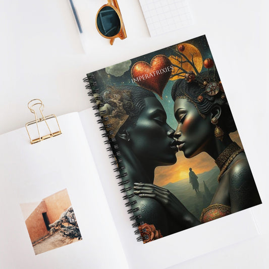 Imperatrixies Love Spiral Notebook - Ruled Line Journal for Artists & Dreamers