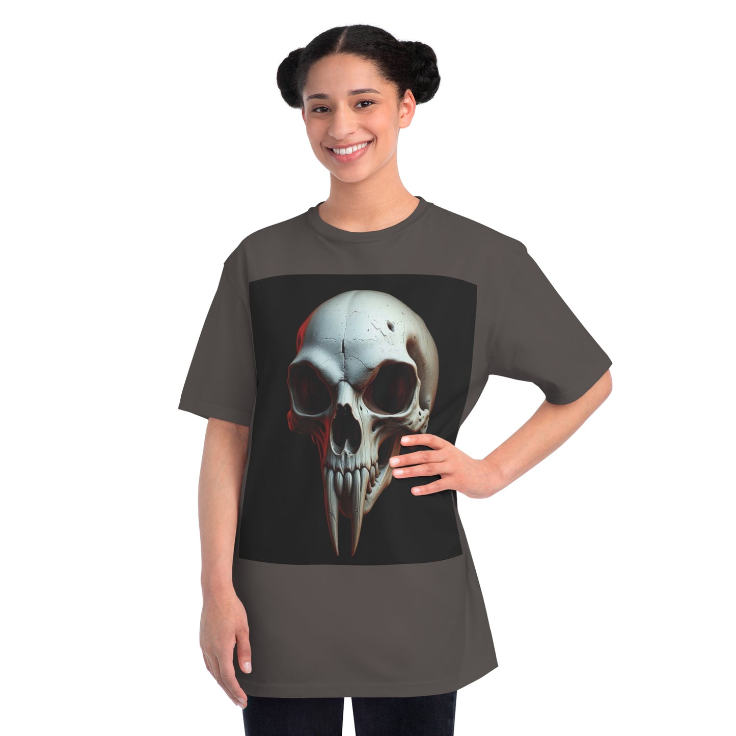 Skull Graphic Unisex T-Shirt, Goth Punk Rock Street Fashion Tee 100% Cotton - Trixies