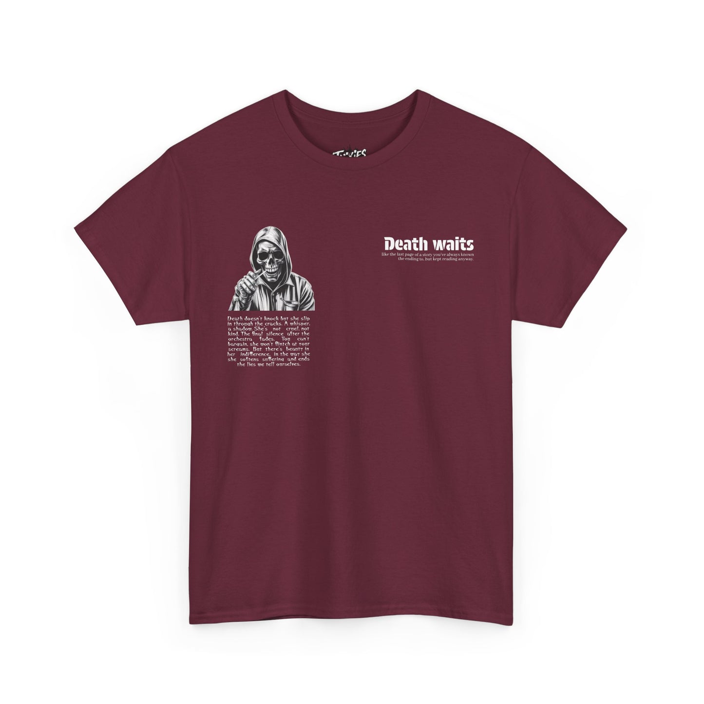Alternative Goth Skull Tee, Unisex T-Shirt Streetwear 100% Cotton