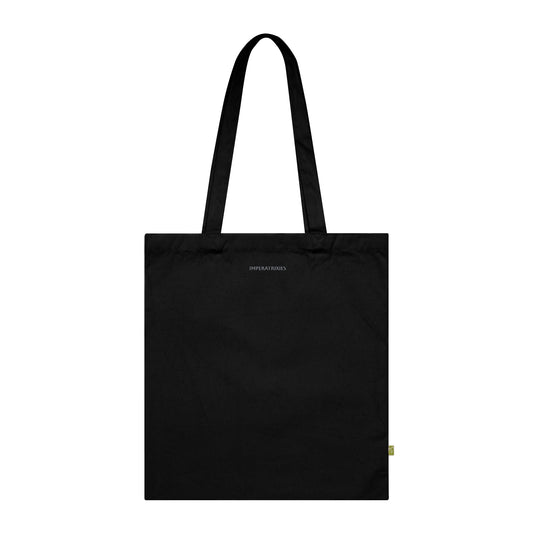 Mystic Tarot 2 of Cups Love Organic Cotton Tote Bag - Dancing Skeleton Design