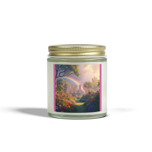 Godness Iris Floral Scented Candles - Coconut Apricot Wax (4oz, 9oz) | Perfect for Relaxation Mystic Magic