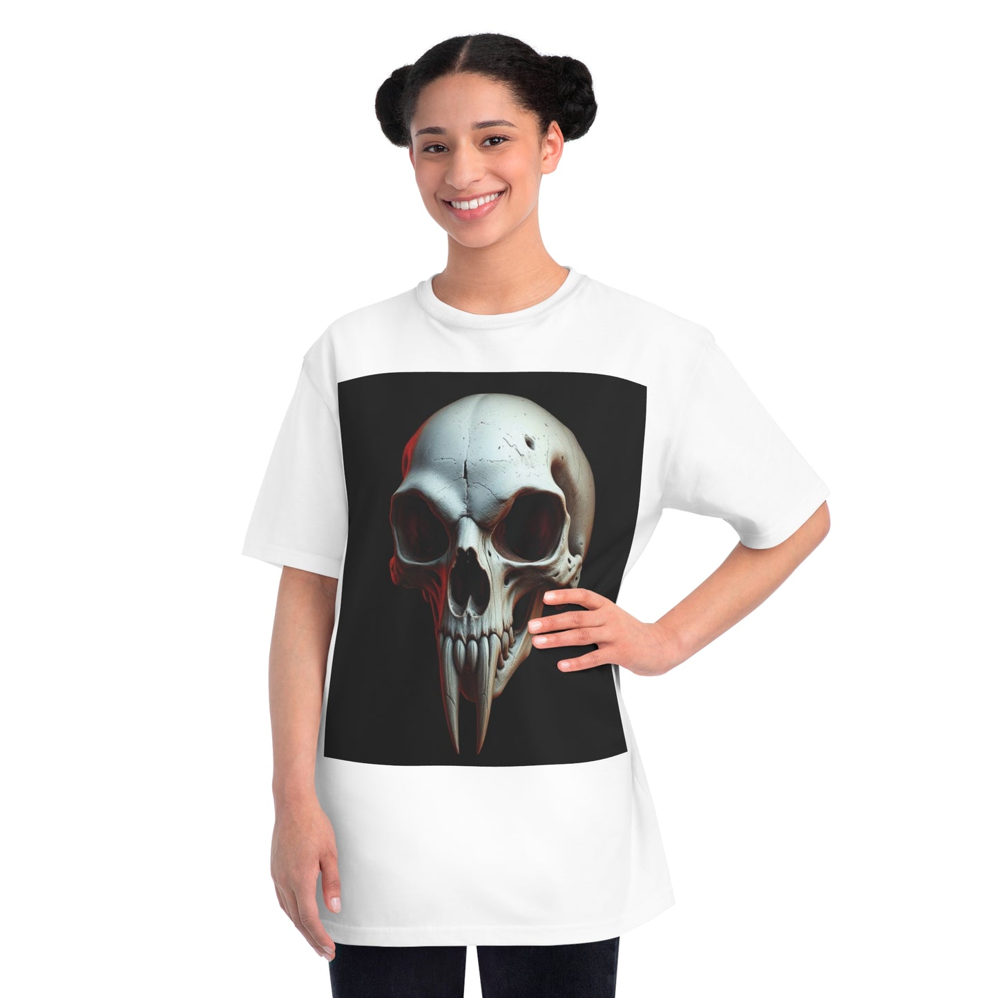 Skull Graphic Unisex T-Shirt, Goth Punk Rock Street Fashion Tee 100% Cotton - Trixies