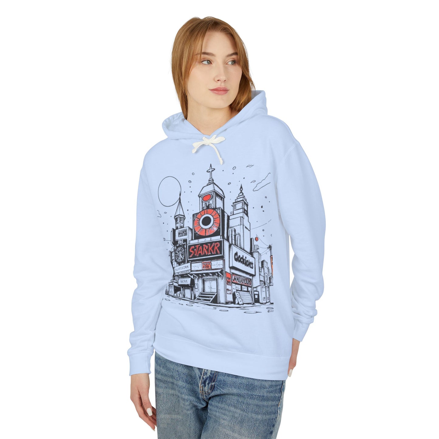 Urban Art Unisex Lightweight Hooded Sweatshirt - 'Trixies'