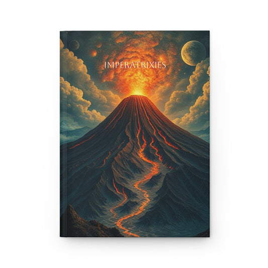 Imperatrixes Hardcover Journal - Be Creative | Volcano & Cosmic Art Design