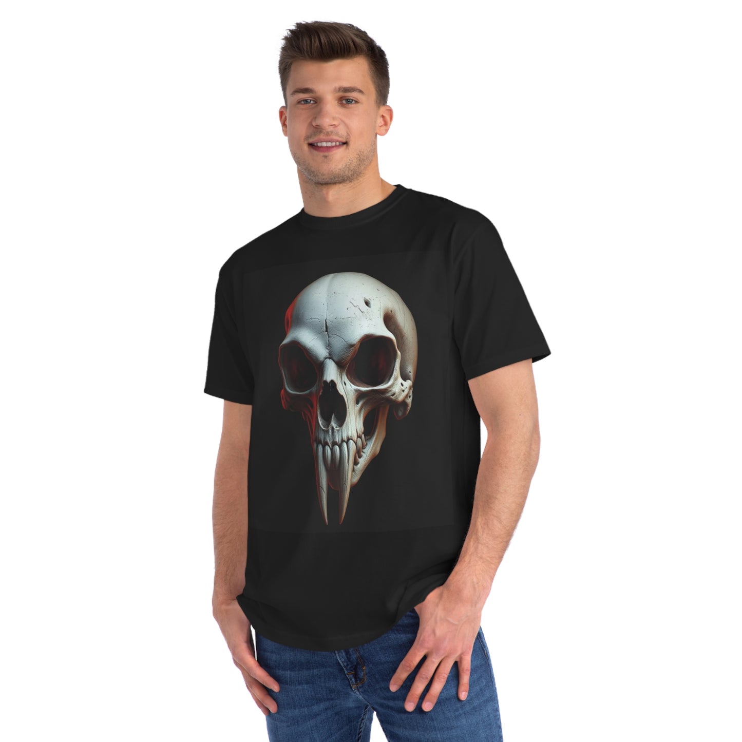 Skull Graphic Unisex T-Shirt, Goth Punk Rock Street Fashion Tee 100% Cotton - Trixies