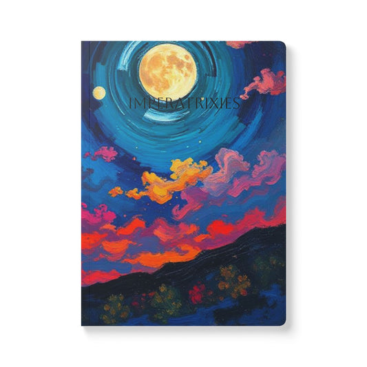 Mystical Witchy Inspirational Softcover Journal – Speak to the Stars & Moonlit Dreams Art