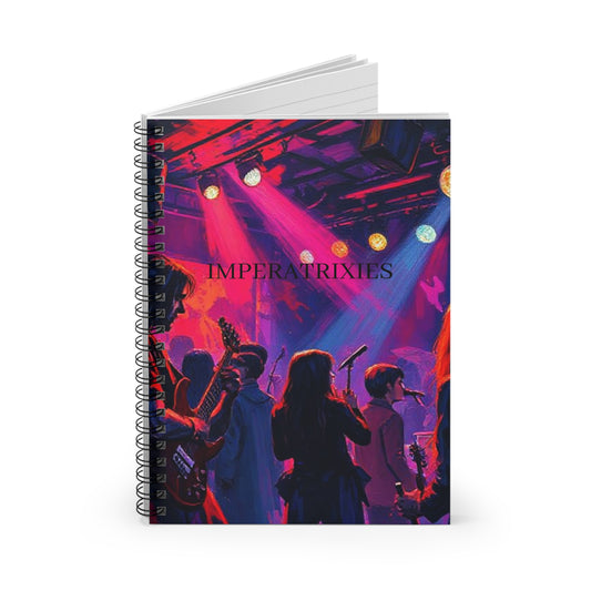 Music Club Music Lovers Rock Band Spiral Notebook