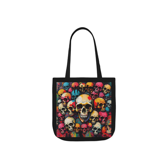 Skull Canvas Tote Bag - 100% Cotton - imperatrixies