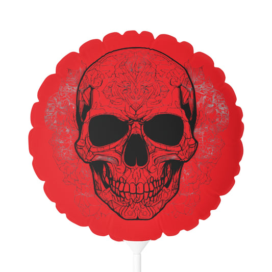 Skull Heart Balloon - 11" Inflatable Decoration for Parties & Celebrations