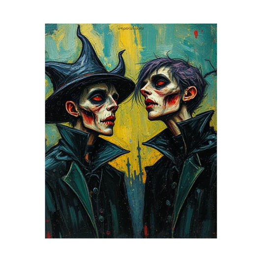 Gothic Horror Matte Vertical Posters - Timeless Frights for Spooky Decor