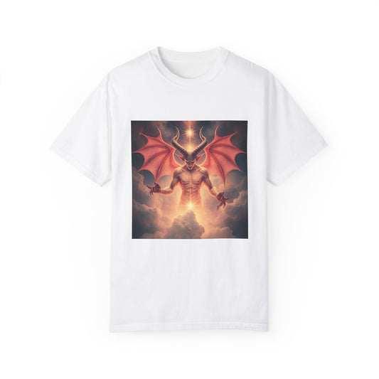 Mystic Goth Rock Emo Unisex Garment-Dyed Devil Artwork T-Shirt - Imperatrixies Design