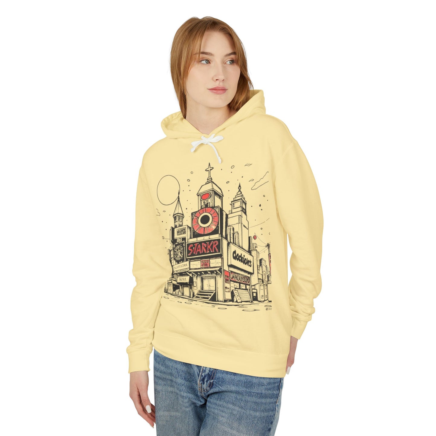 Urban Art Unisex Lightweight Hooded Sweatshirt - 'Trixies'