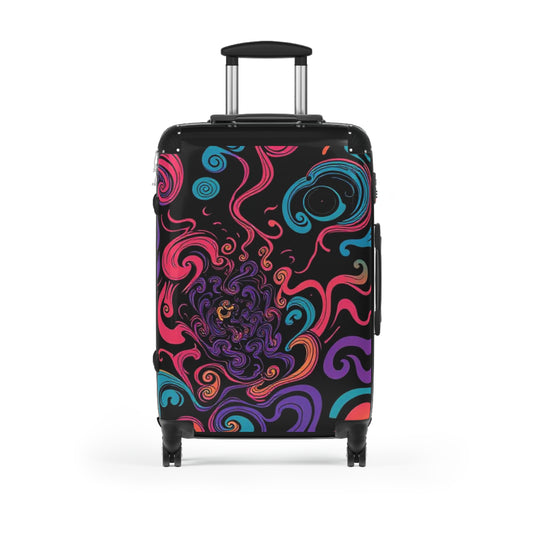 Colorful Abstract Design Suitcase for Travelers - Stylish Luggage