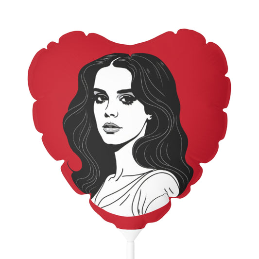 Lana Del Rey Heart-Shaped Balloon - 11" Party Decor