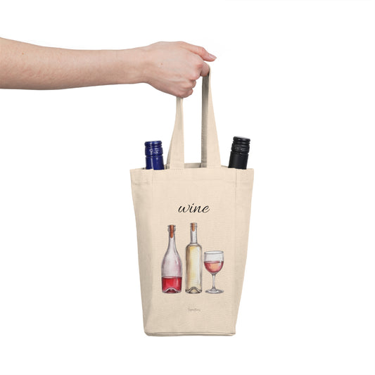 Stylish Double Wine Tote Bag - Perfect for Wine Lovers & Gifts