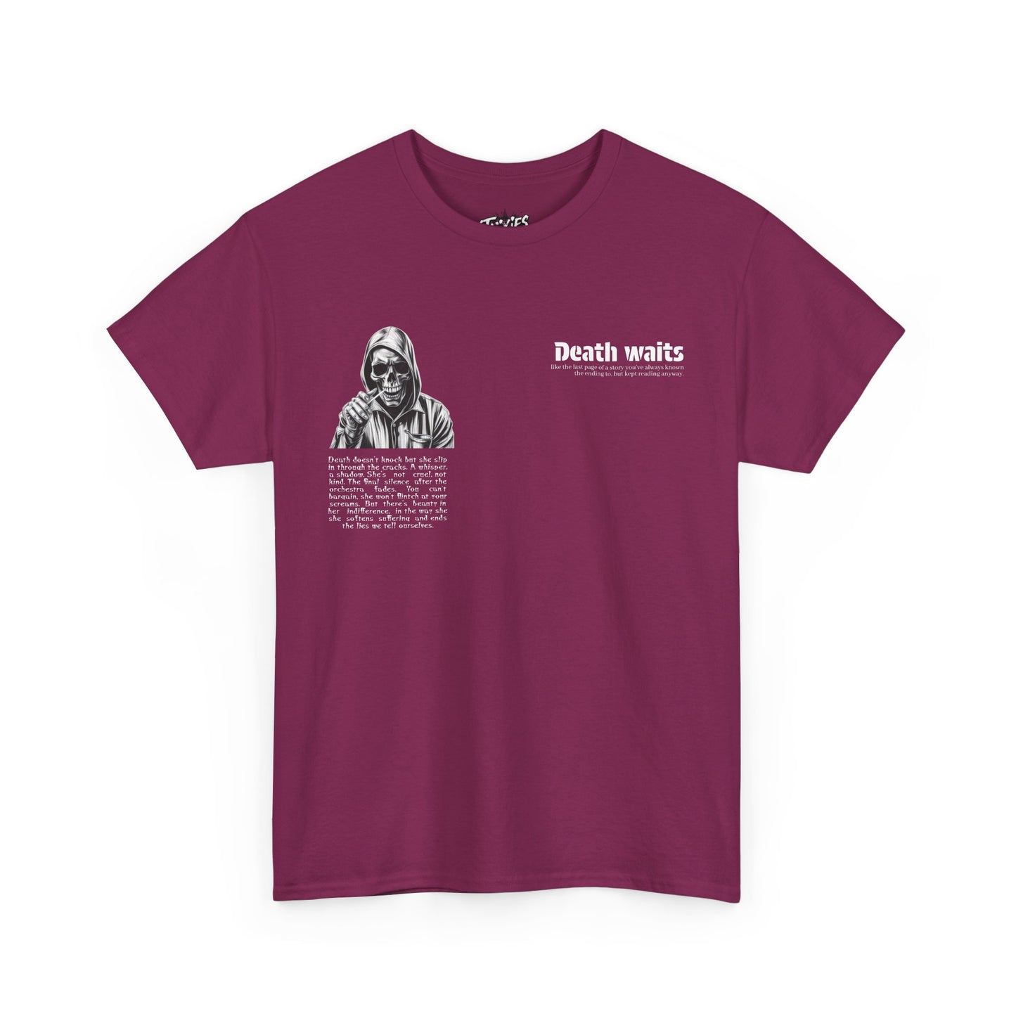 Alternative Goth Skull Tee, Unisex T-Shirt Streetwear 100% Cotton